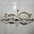 White Seven running horse metal wall art- LED