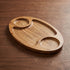 Wooden serving Platter in oval shape