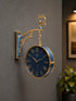 Dual Dial Station Clock With Deer
