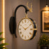 Sleek minimalist Dual Dial Station Clock