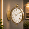 Dual Dial Station Clock with bird