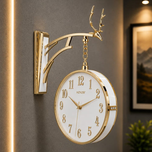 Dual Dial Station Clock- Style 2