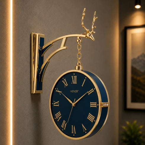 Dual Dial Station Clock- Style 2