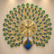 Peacock with feather Wall Clock