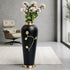 Hammered Metal Vase- Black