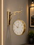 Dual Dial Station Clock- white dial