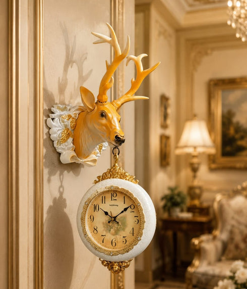 Royal Stag Dual Dial Station Clock
