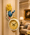 Imperial Peacock Dual Dial Station Clock