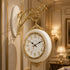 Antique Dual Dial Station Clock