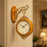 Antique Dual Dial Station Clock