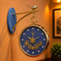 Dual Dial Station Clock with Moving Gear