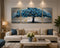 Mystic Blue Tree Crystal Painting- Set of 3