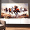 Majestic Seven Horse Crystal Painting