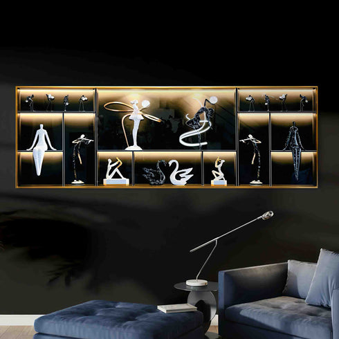 Manniquins Crystal Painting with LED