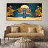 Elephant with Golden Flower Crystal Painting with LED