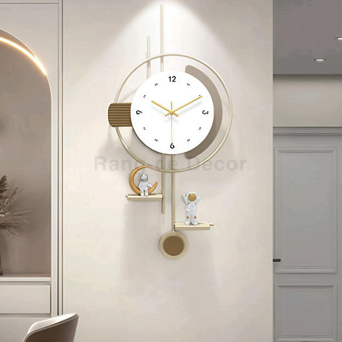 Pair of Astronaut metal wall clock imported