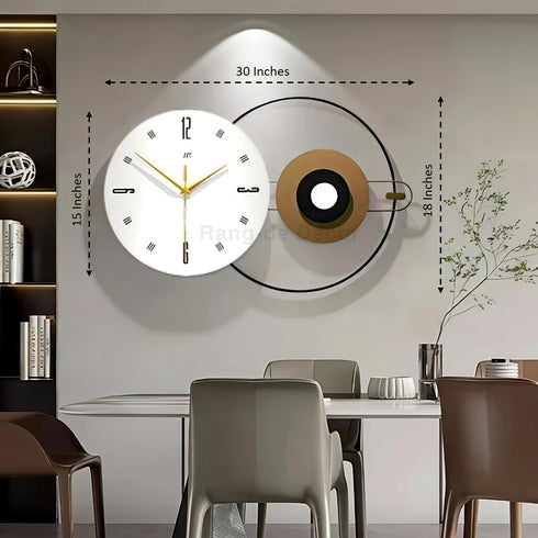Luxury metal wall clock
