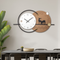 Deer in circle metal wall clock imported