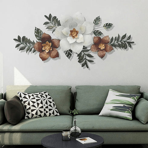 Floral symphony metal Wall Art