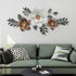 Floral symphony metal Wall Art