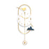 Modern wall clock with bird