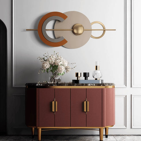 Abstract creative metal wall art