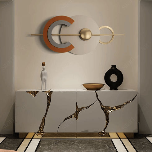 Abstract creative metal wall art