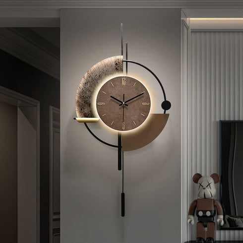 Rustic Fancy Pendulum Imported wall clock with LED