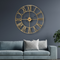 Golden Round Wall Clock