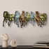 Multicolour Seven running horse wall art with led