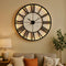 Black Round Wall Clock with LED