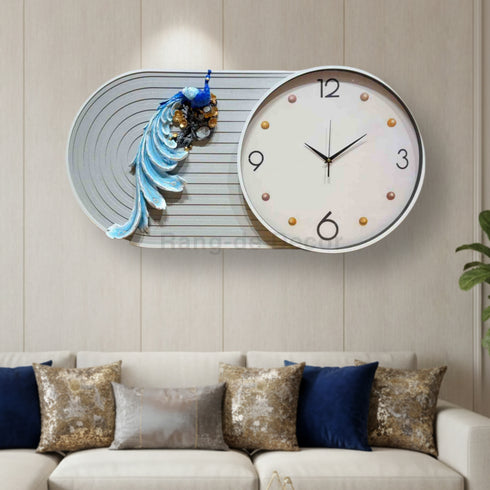 Stunning Peacock Handmade premium wall clock