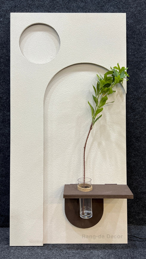 Modern Sandstone Painting with glass Vase -LED