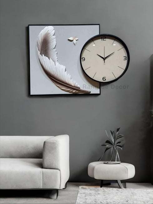 Feather Handmade premium wall clock