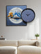 Moonlit Peaks Handmade premium wall clock