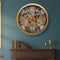 Vintage Gear Wall Clock With Moving Gear Mechanism