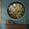 Luxe Gear Wall Clock With Moving Gear Mechanism