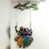 Radha Krishna on a swing Metal Wall Art