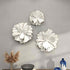 White Flower Metal Wall Art- Set of 3
