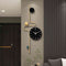 Sleek Modern Metal Wall Clock