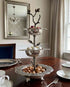 Silver petals Server- Three Tiered Stand