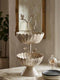 Silver Scallop - Two Tiered Stand
