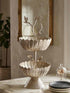 Silver Scallop - Two Tiered Stand