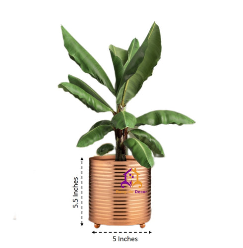 Single Desk Planter- Rose Gold