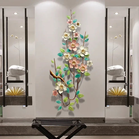 Bunch of flowers metal wall art