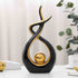 Swirl sculpture- black