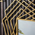 Modern Gold Lattice Wall Mirror