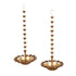 Rose Diya urli with latkan- set of 2
