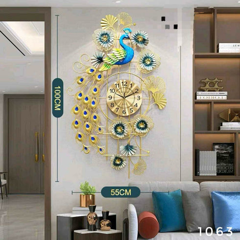 Stunning Peacock Wall Clock