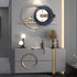 White and blue contemporary wall clock imported